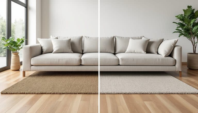 découvrez comment placer un tapis dans votre salon : devant ou sous le canapé, quelle taille choisir et comment créer un aménagement harmonieux.
