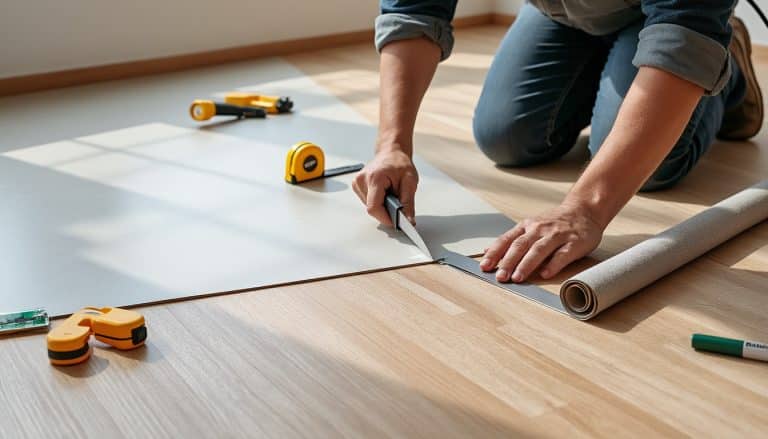 découvrez nos tapis vinyle au mètre et sur mesure : conseils pour choisir, découper, poser et réaliser des raccords impeccables.
